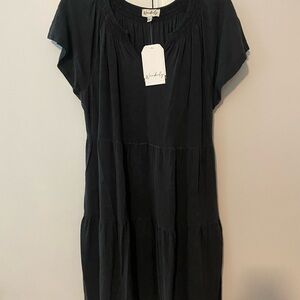 Wonderly Black Tiered Dress